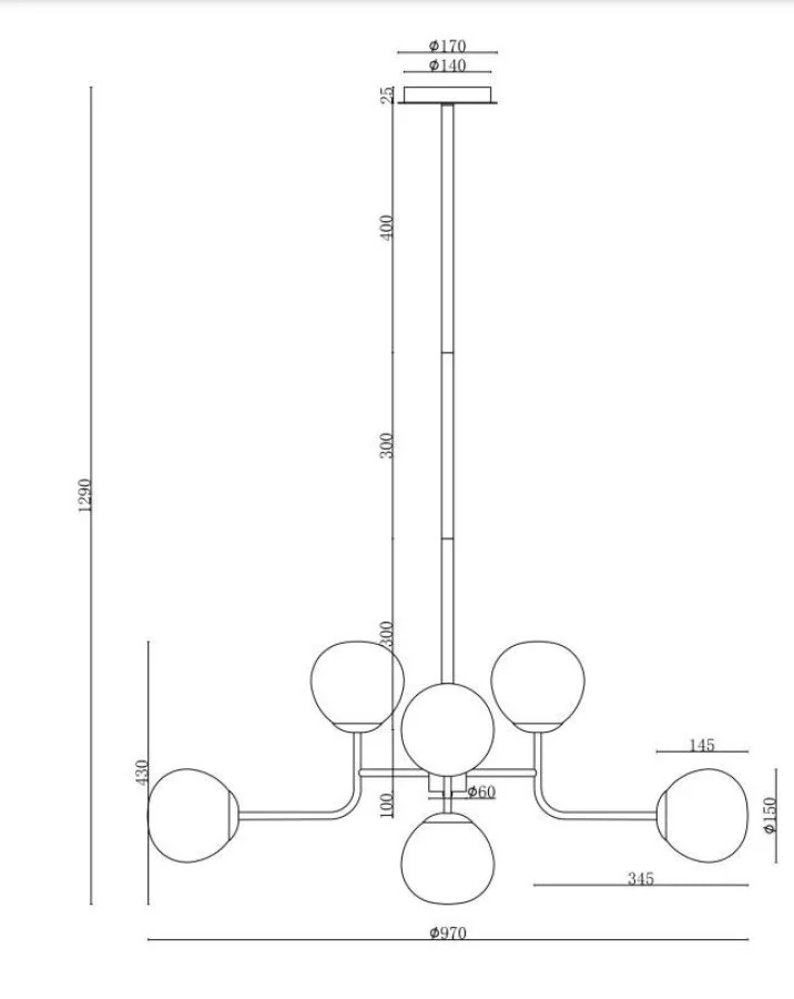 Maytoni Erich chandelier modern 8-flames